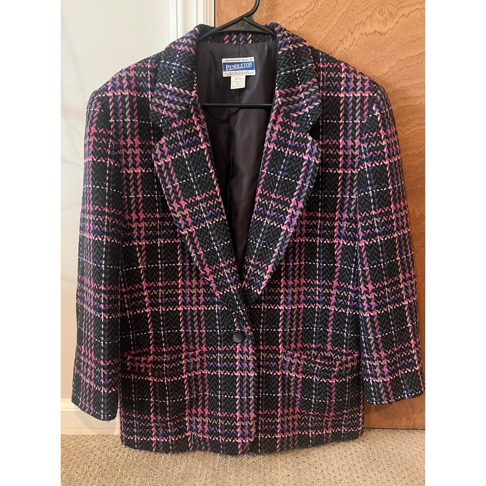 Vintage Pendleton Plaid Blazer
